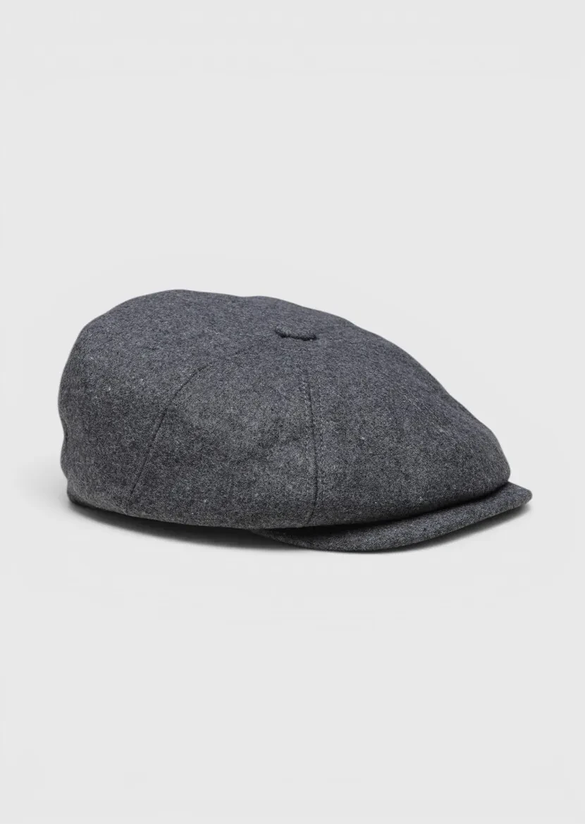Grey %70 Polyester ,%30 Yün Hat - RAMSEY