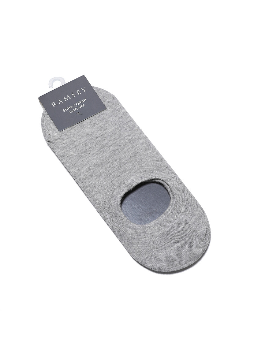 Grey %75 Pamuk ,%23 Polyamid ,%2 Elastan Socks 