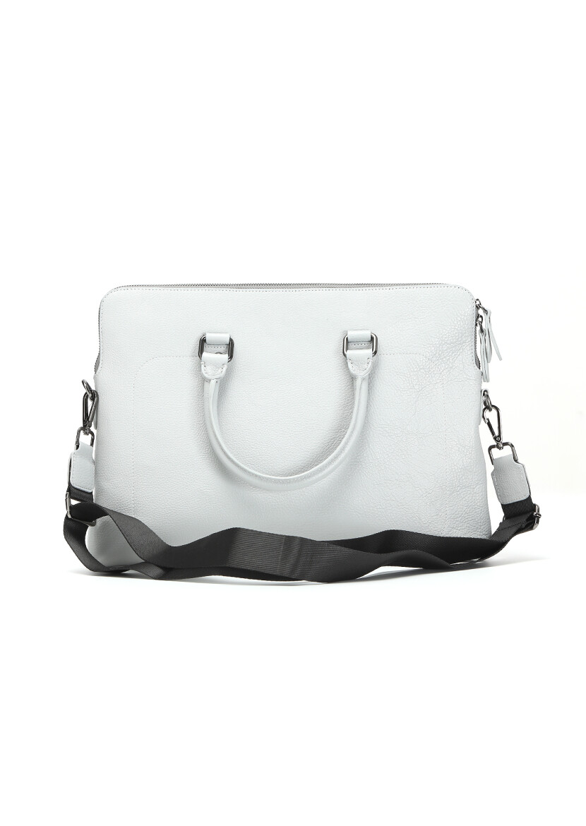 Grey Cow Leather Bag - 4