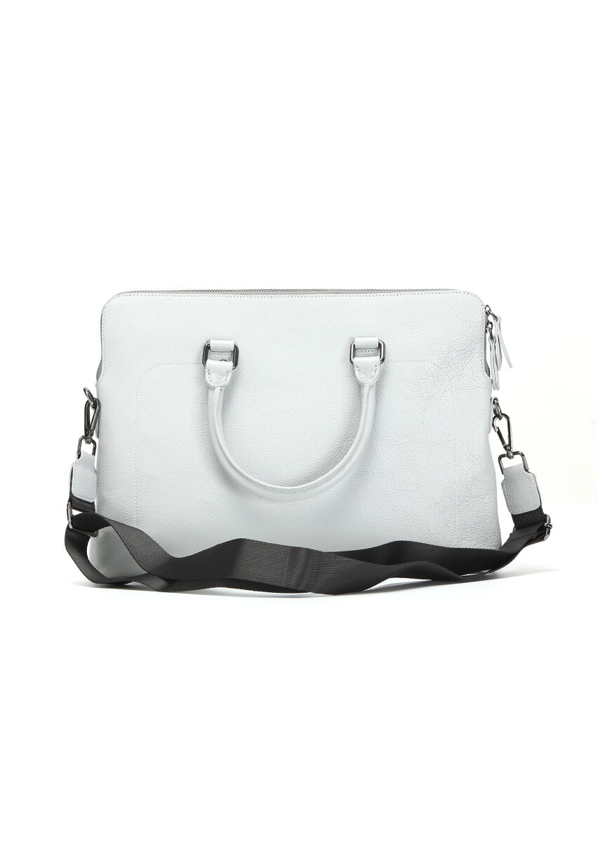 Grey Cow Leather Bag - 4