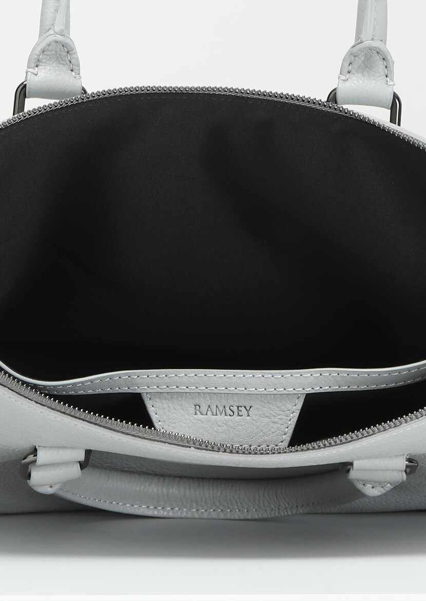Grey Cow Leather Bag - 5