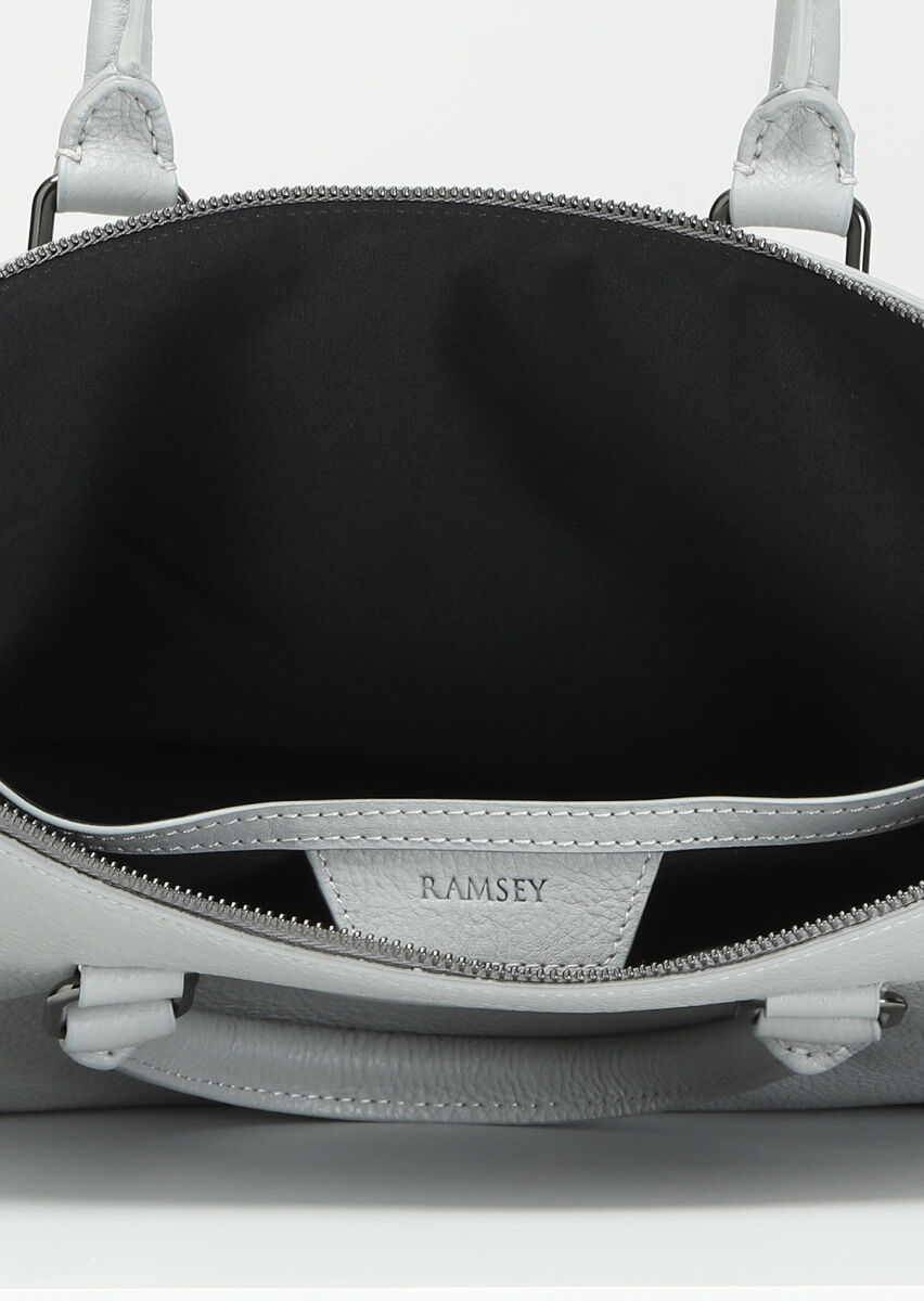 Grey Cow Leather Bag - 5
