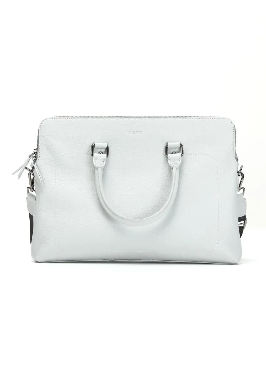 Grey Cow Leather Bag - 1