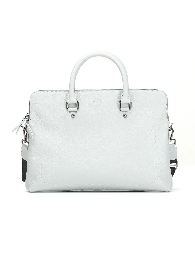 Grey Cow Leather Bag - 2