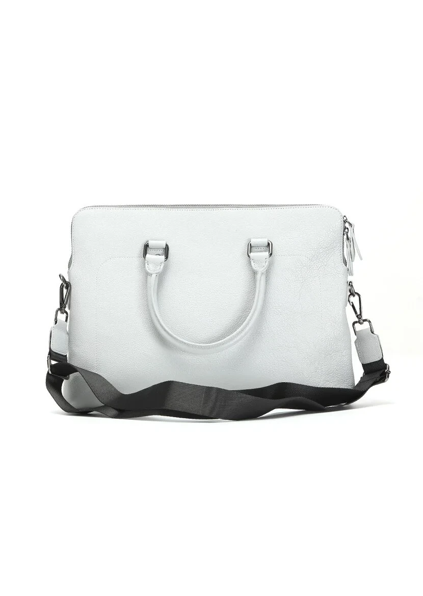 Grey Cow Leather Bag - 4