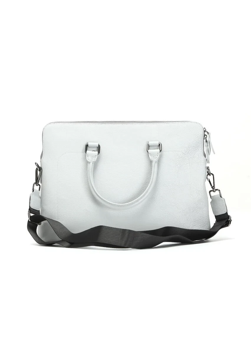 Grey Cow Leather Bag - 4