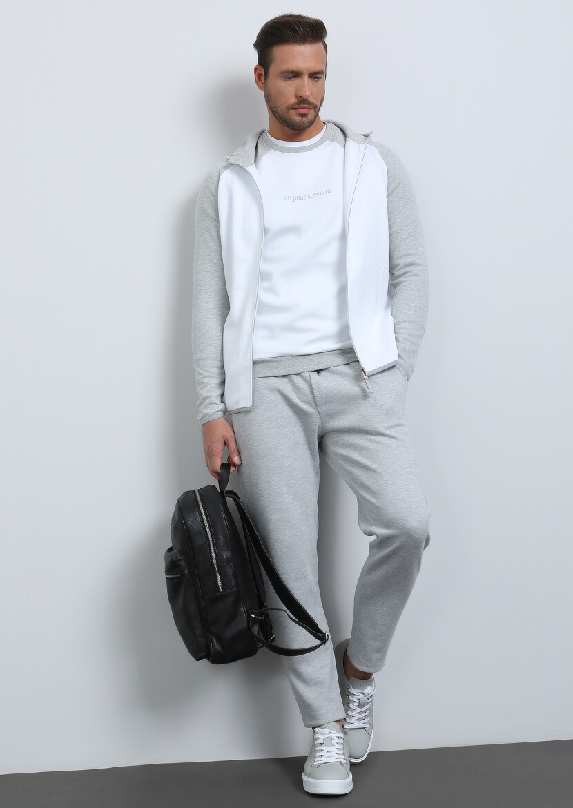 Grey Hooded Sweatshirt - 3