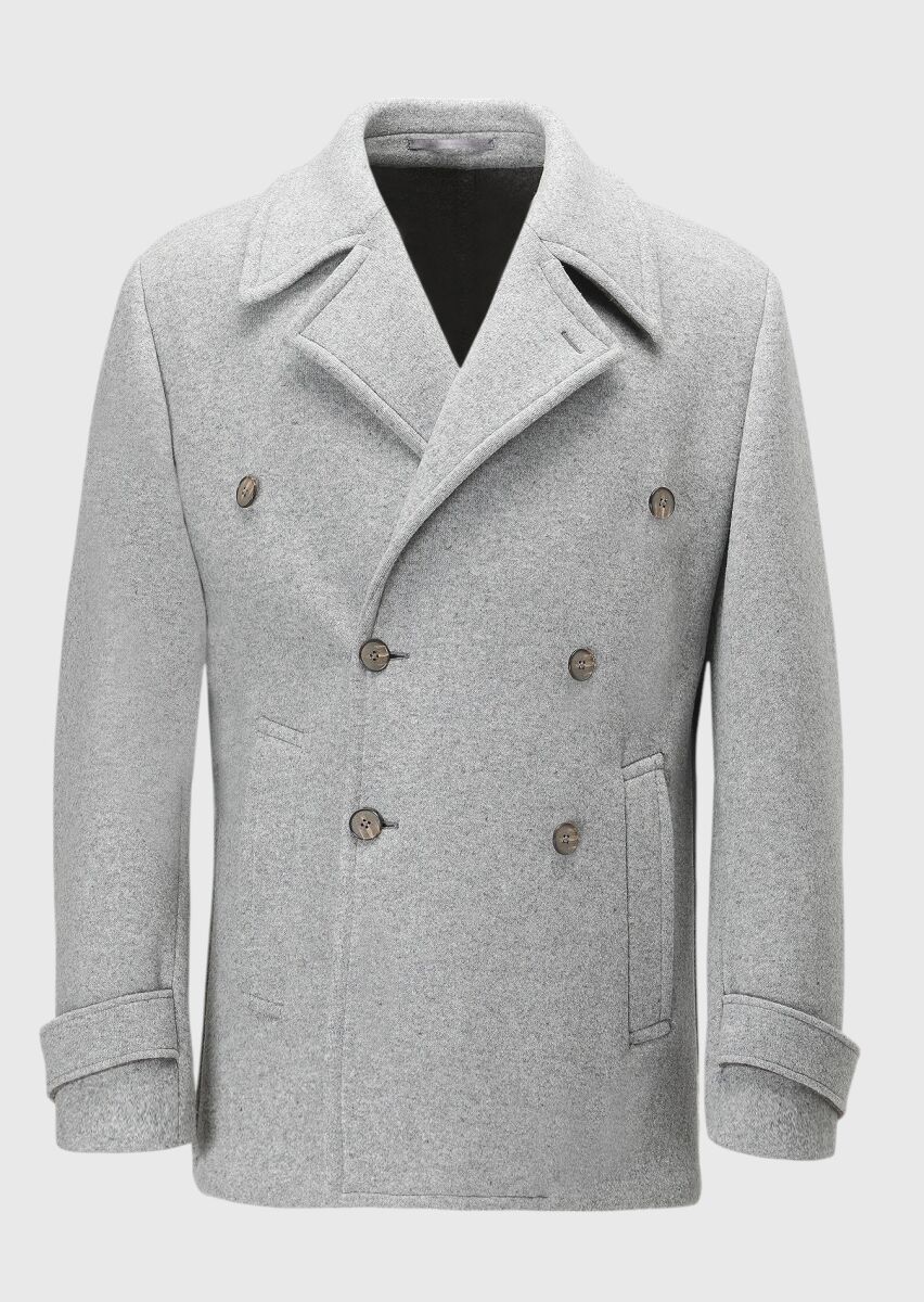 Grey Knitting Overcoat - 8