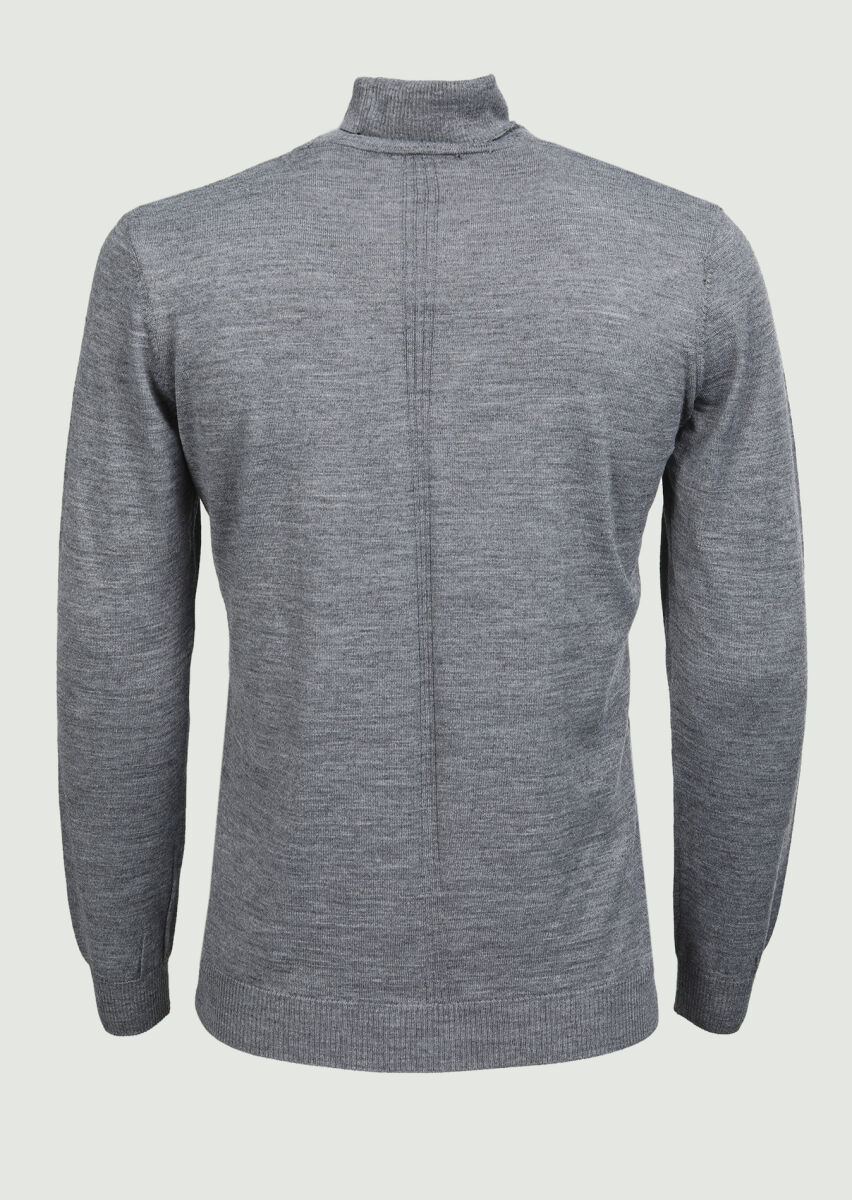 Grey Knitwear Sweatshirt - 5