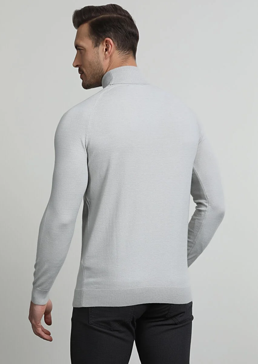 Grey Knitwear Sweatshirt - 4