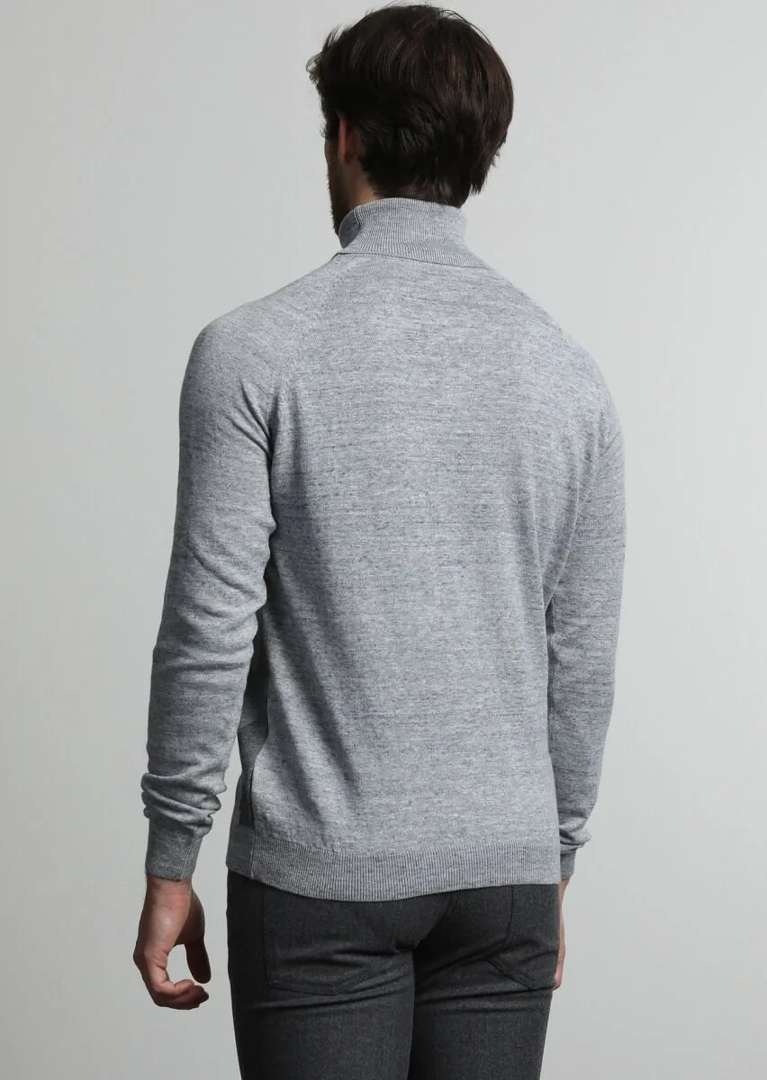 Grey Knitwear Sweatshirt - 4