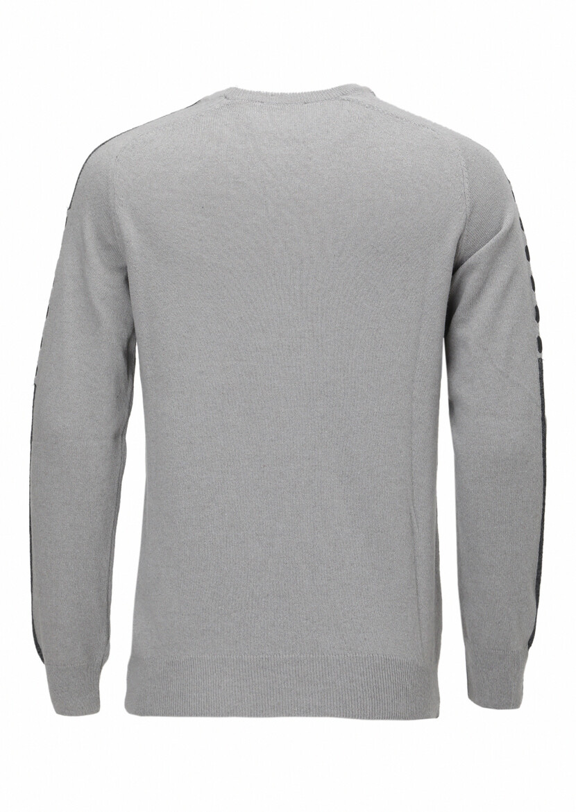 Grey Knitwear Sweatshirt - 4