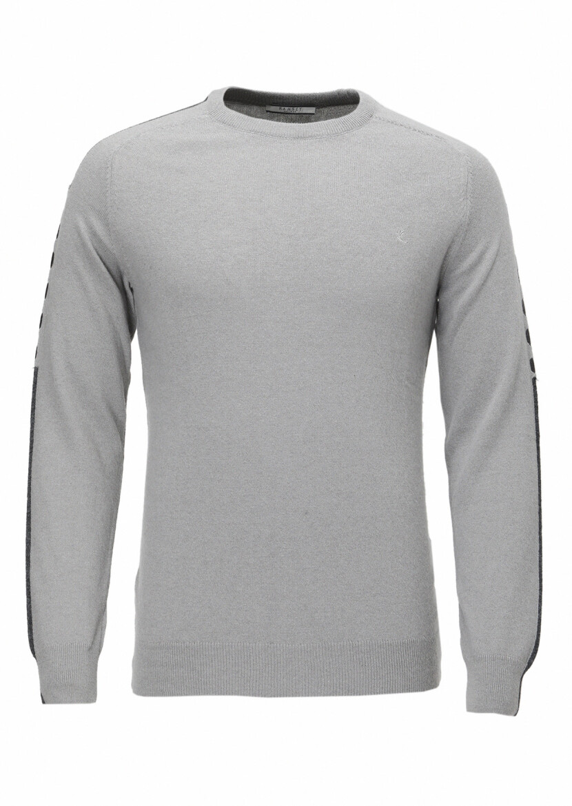 Grey Knitwear Sweatshirt 