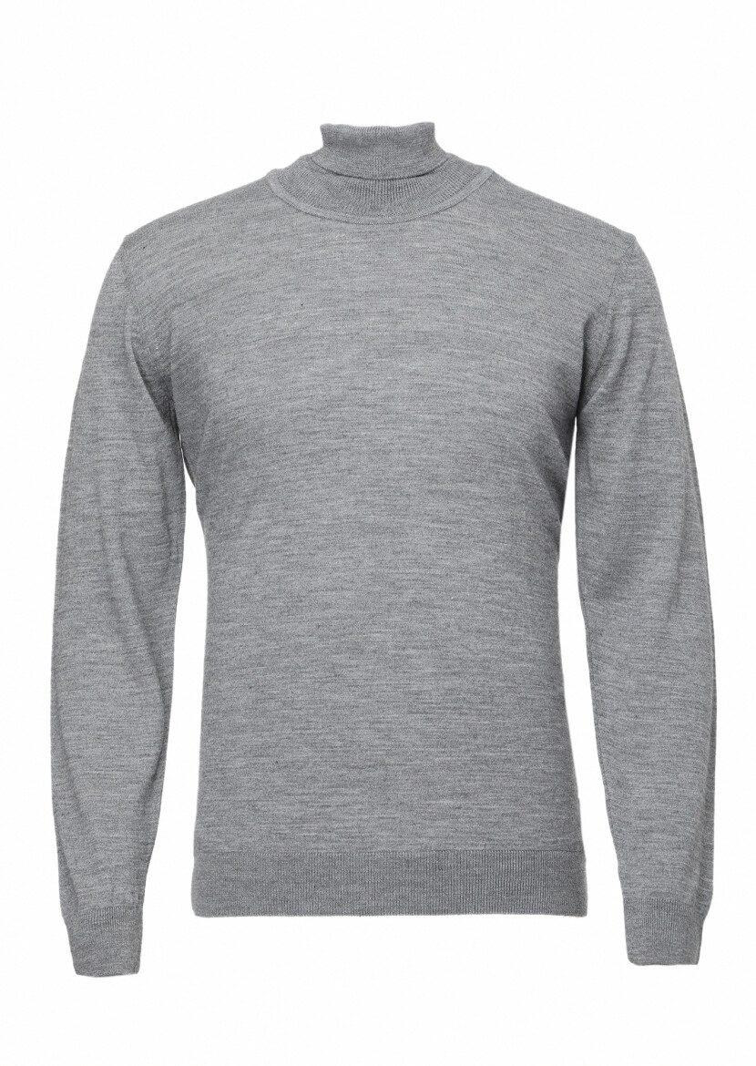 Grey Knitwear Sweatshirt 