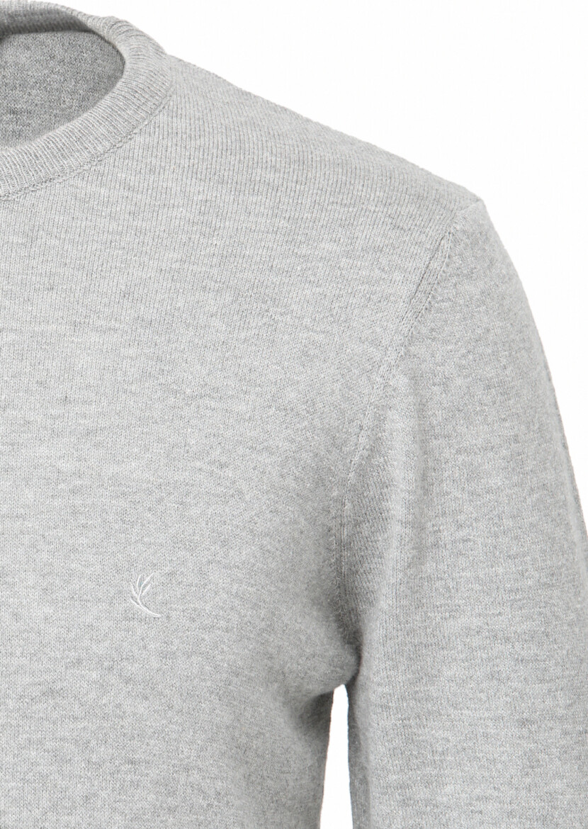 Grey Knitwear Sweatshirt 