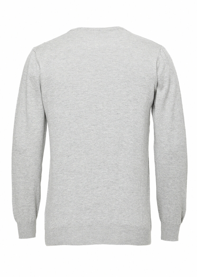 Grey Knitwear Sweatshirt - 4