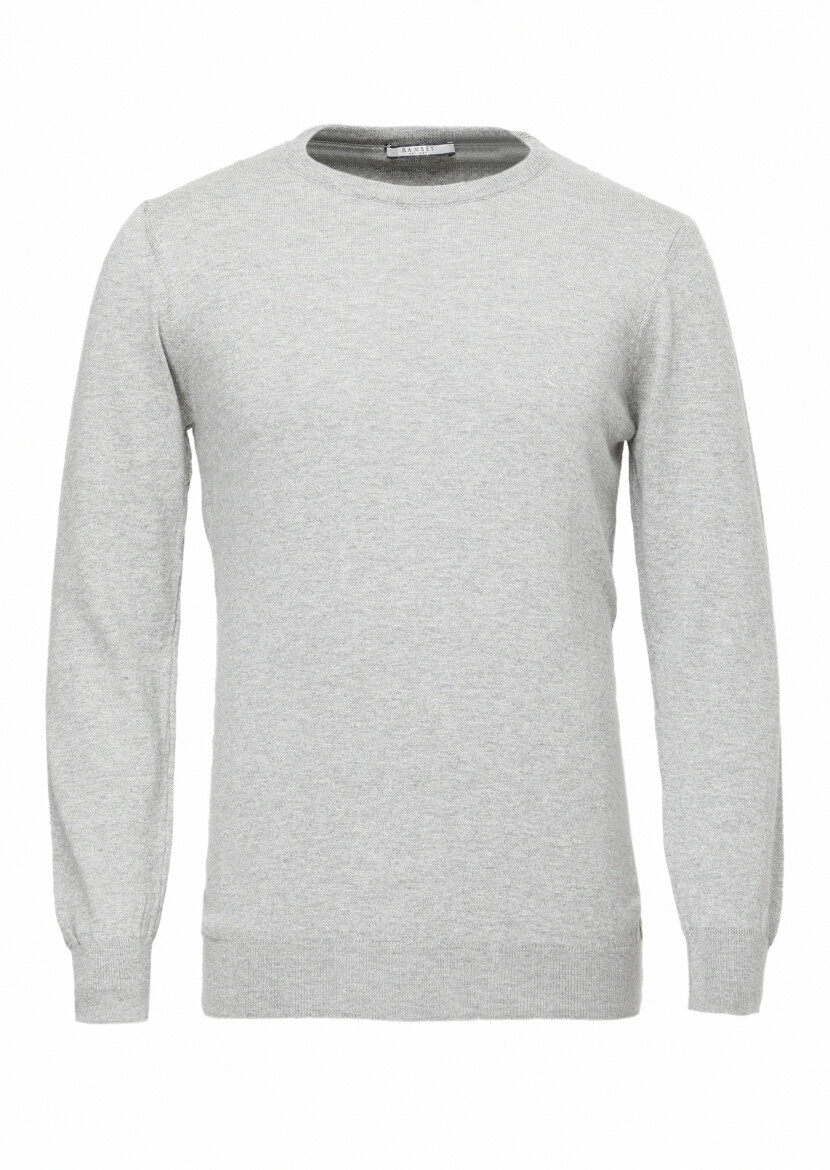 Grey Knitwear Sweatshirt 