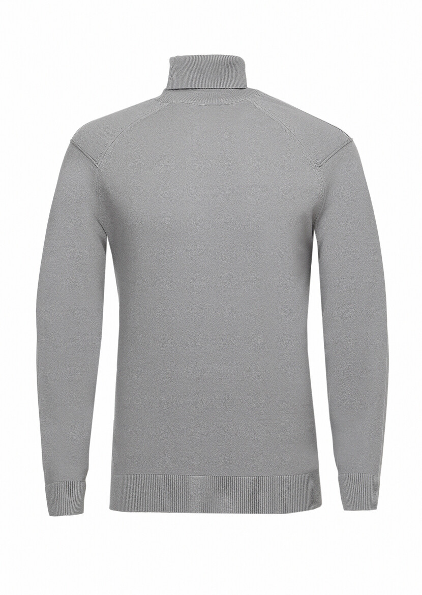 Grey Knitwear Sweatshirt - 7