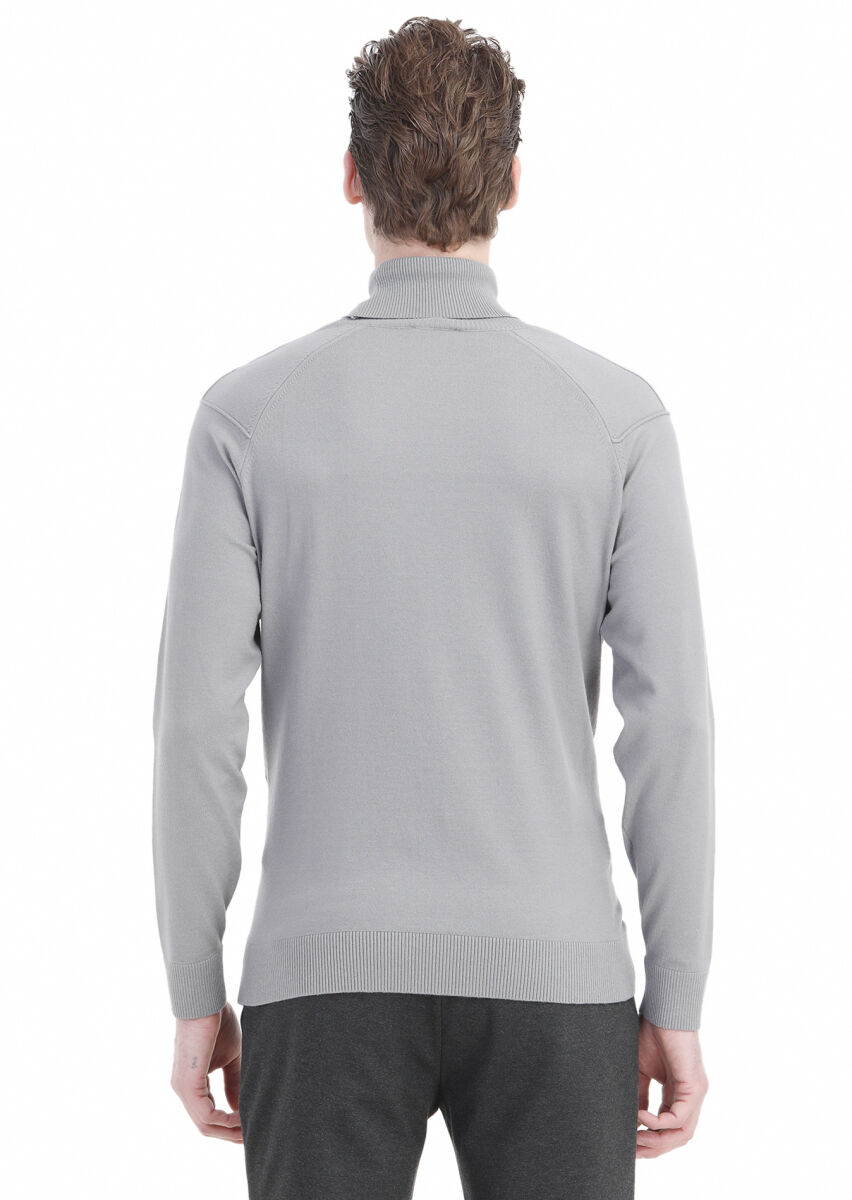 Grey Knitwear Sweatshirt - 6