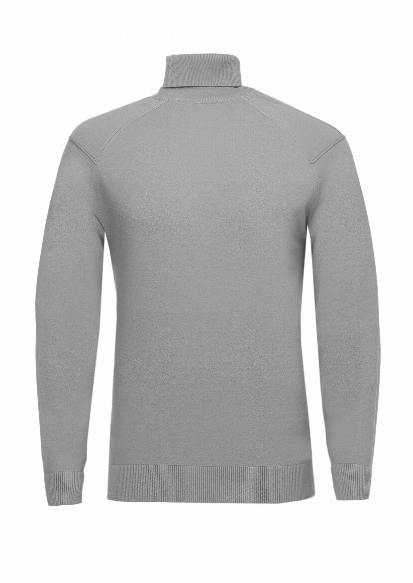 Grey Knitwear Sweatshirt - 7