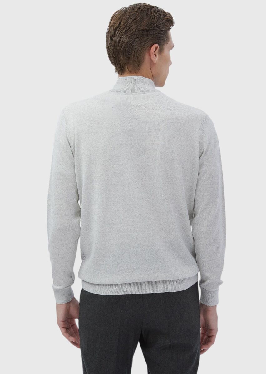 Grey Knitwear Sweatshirt - 7