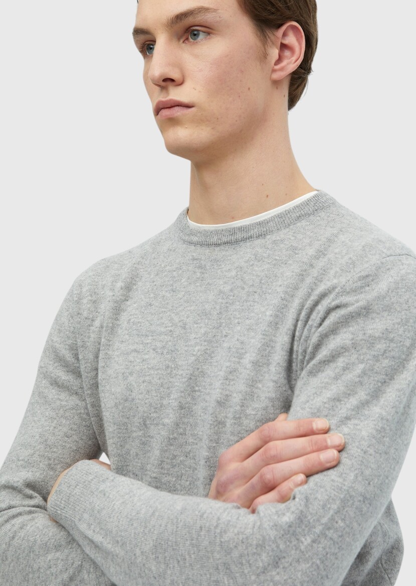 Grey Knitwear Sweatshirt - 3