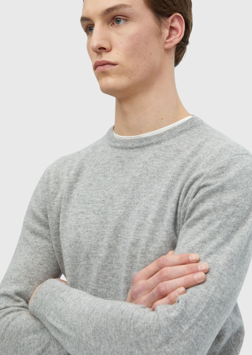 Grey Knitwear Sweatshirt - 3