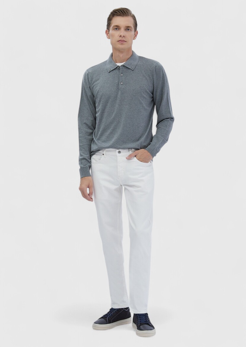 Grey Knitwear Sweatshirt - RAMSEY