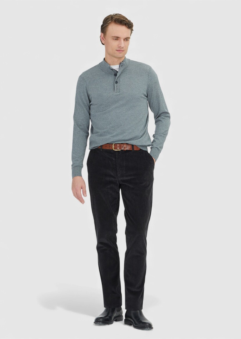 Grey Knitwear Sweatshirt - RAMSEY