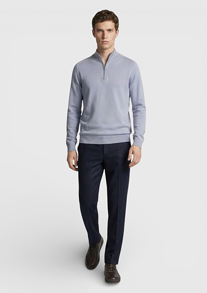 Grey Knitwear Sweatshirt 