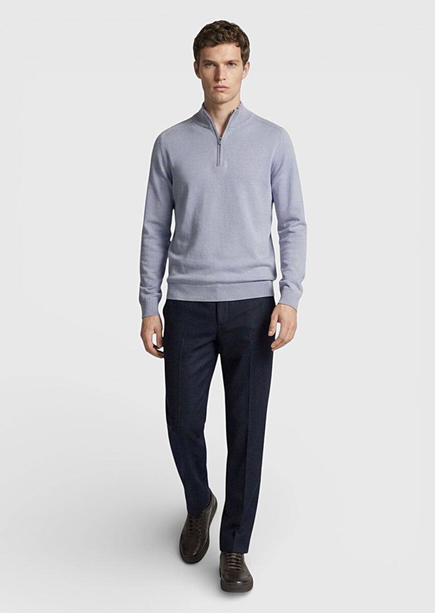 Grey Knitwear Sweatshirt - 2