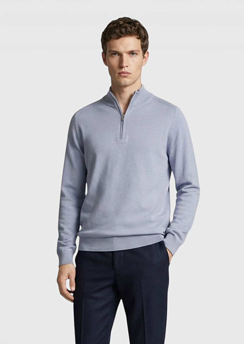 Grey Knitwear Sweatshirt - 3