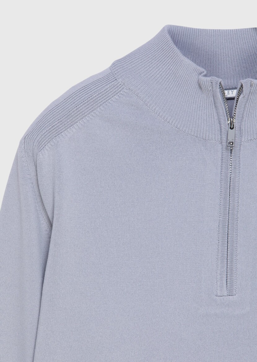 Grey Knitwear Sweatshirt - 6