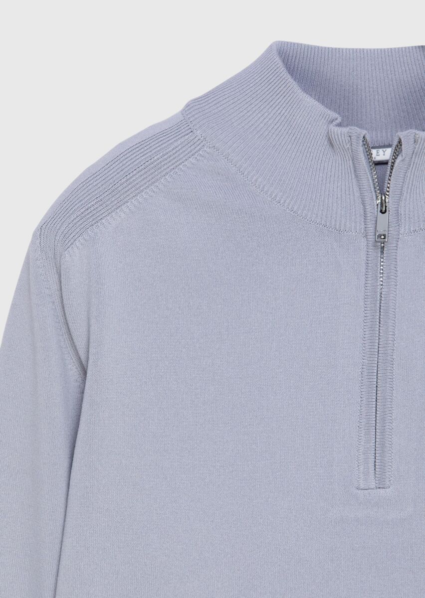 Grey Knitwear Sweatshirt - 6