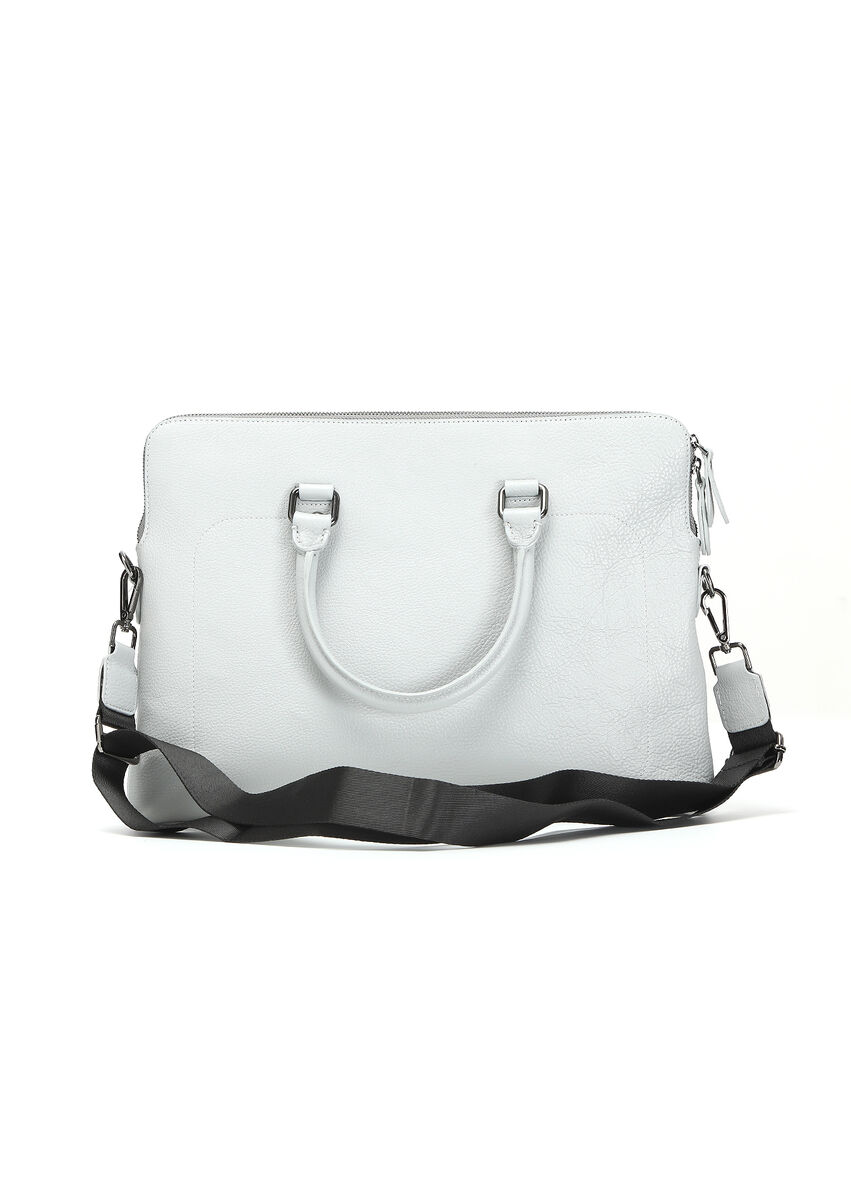 Grey Leather Bag - 4