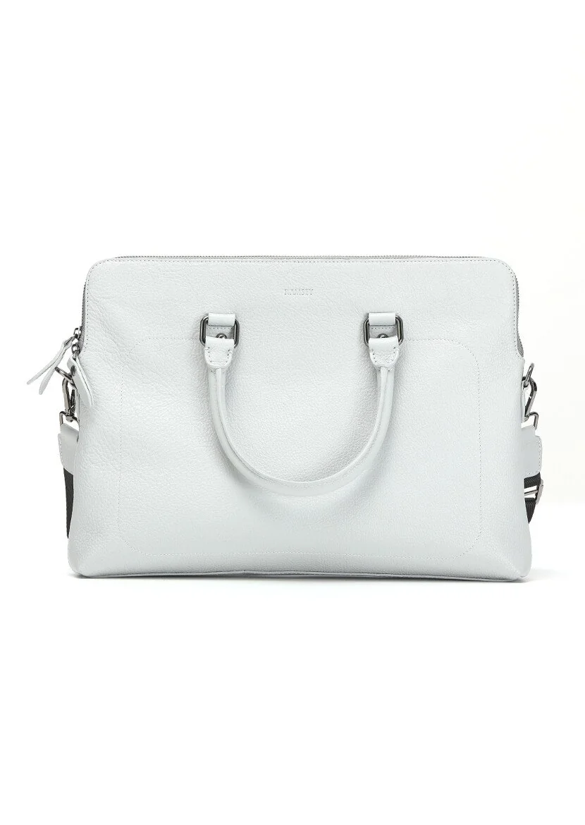Grey Leather Bag - 1