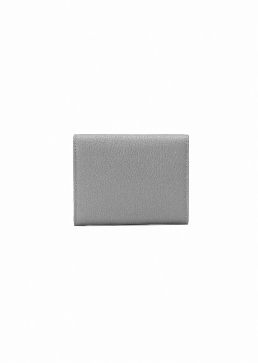 Grey Leather Wallet - 3