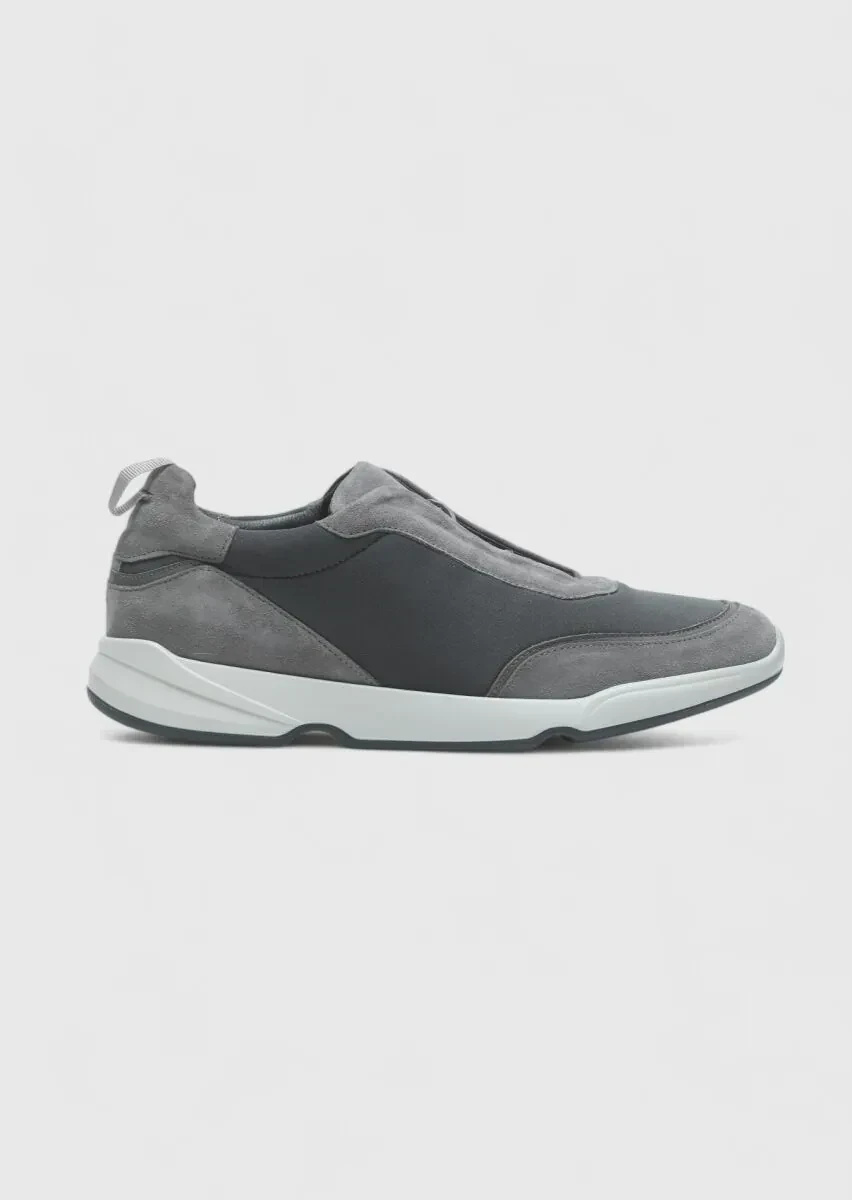 Grey Material Sport Sneaker - 1