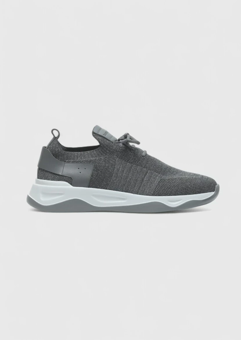 Grey Material Sport Sneaker - 1