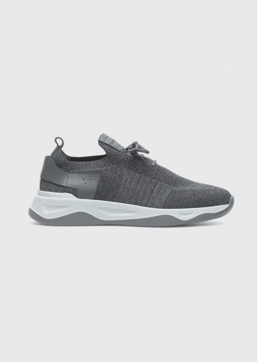 Grey Material Sport Sneaker - 1