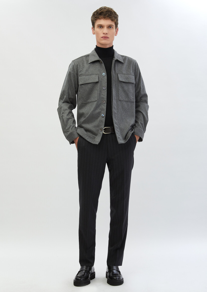 Grey Overshirt - RAMSEY