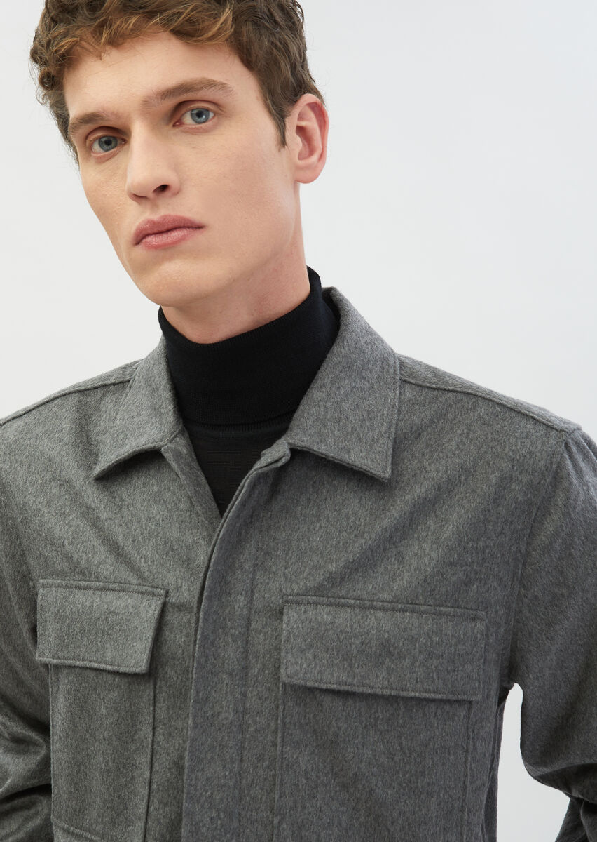 Grey Overshirt - 4