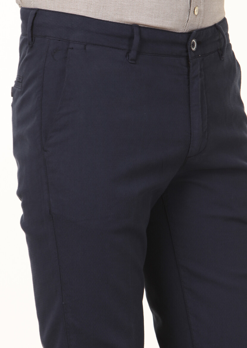 Grey Plain Slim Fit Long Weaving Casual 100% Cotton Shirt - 3