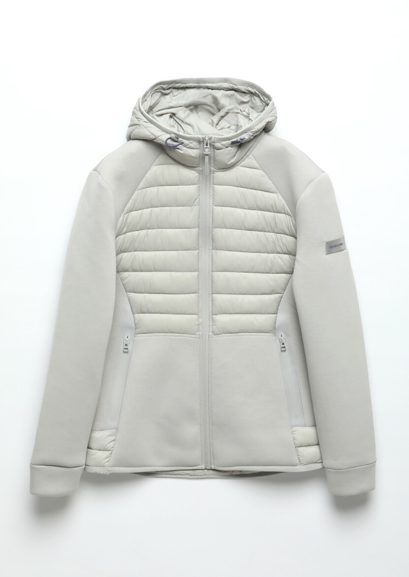 Grey Regular Fit Hooded Denim Weaving Coat - 10