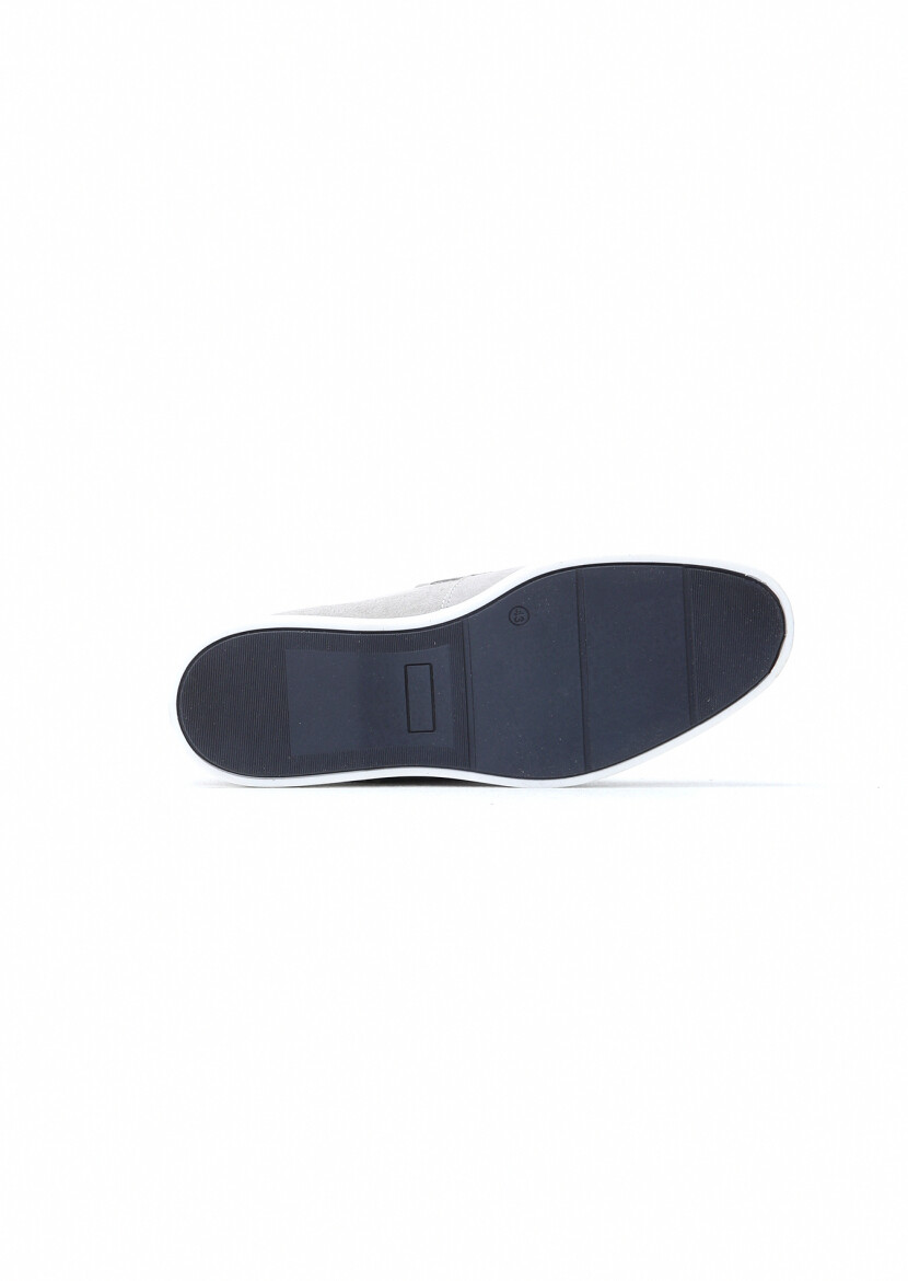 Grey Suede Casual Loafer - 5