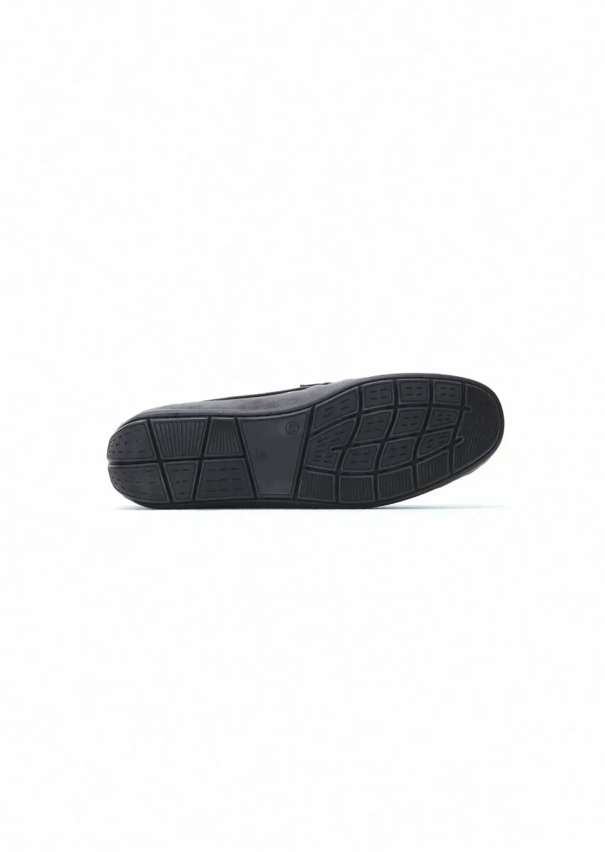 Grey Suede Casual Loafer - 5