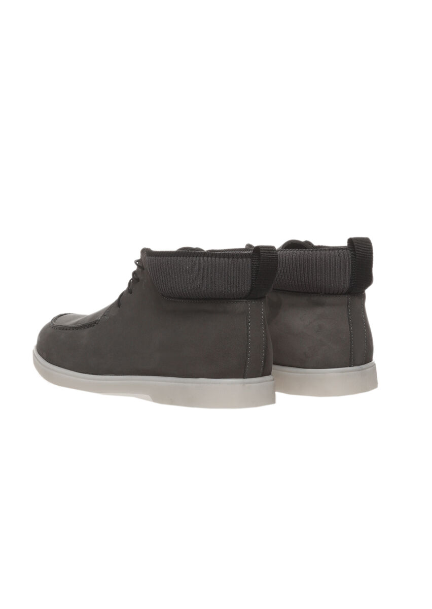 Grey Suede Casual Shoes - 4