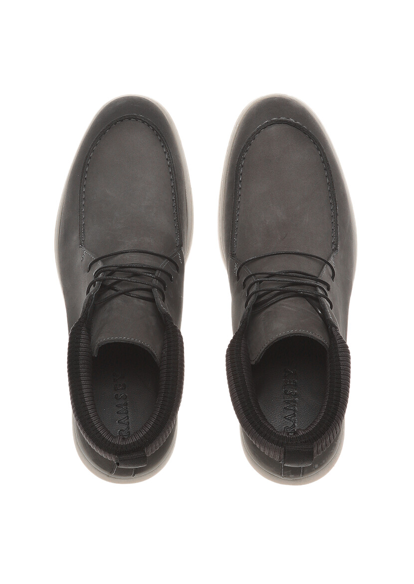 Grey Suede Casual Shoes - 5