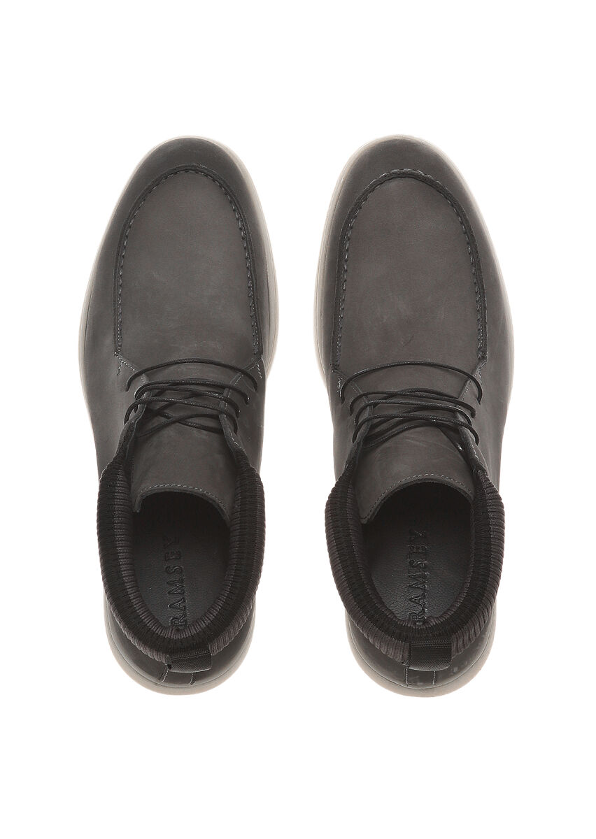 Grey Suede Casual Shoes - 5