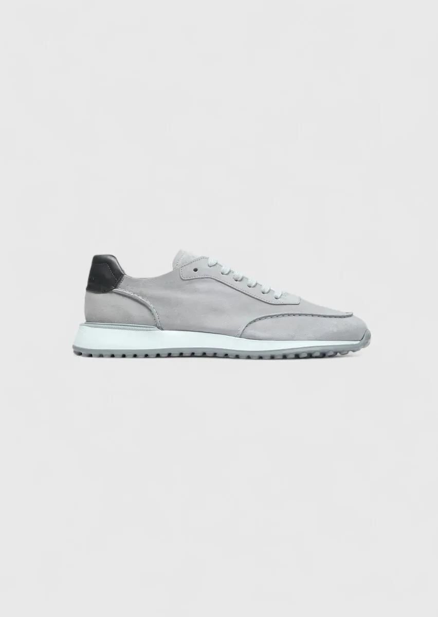 Grey Suede Sneaker - 1